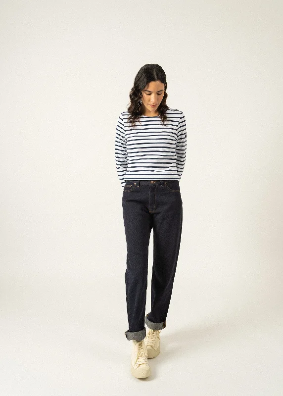 Only a Few Left – Order Now!Minquidame striped sailor shirt - regular fit, in light cotton (NEIGE/MARINE)