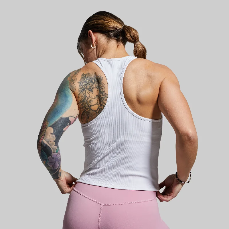 Save Up to 50% Off!Perfect Ribbed Tank (White)