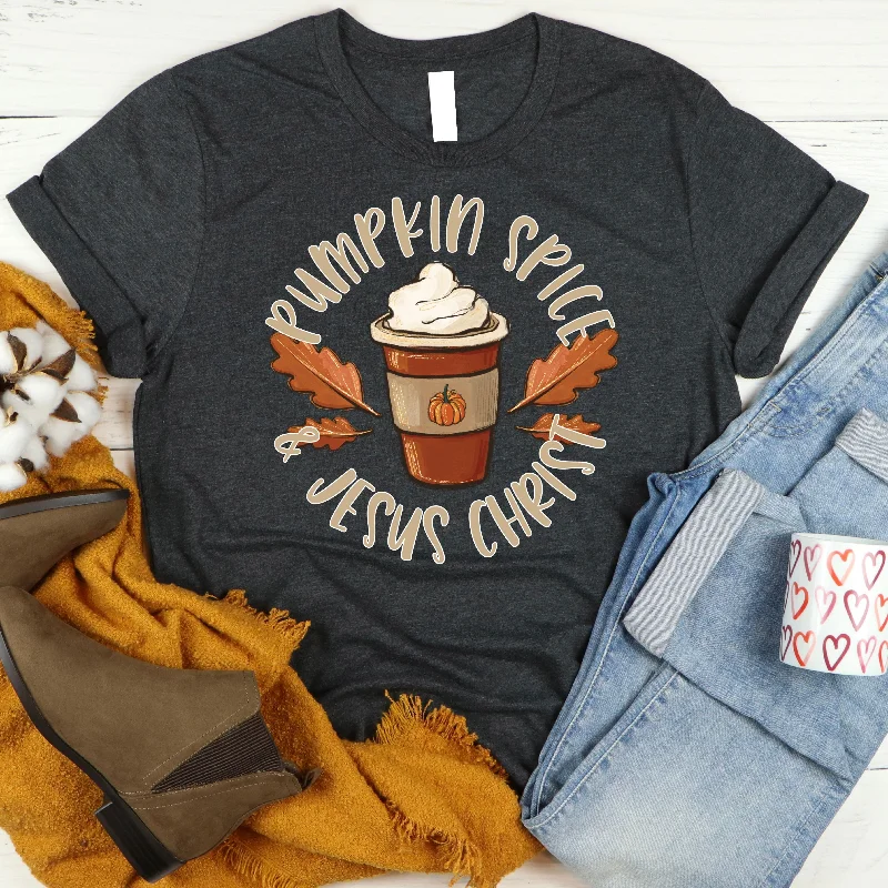 Best Deals Just for You!Pumpkin Spice and Jesus Christ Tee