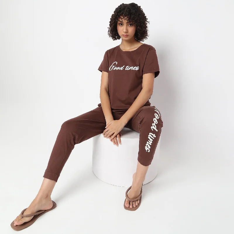 Incredible Savings Inside!Regular Fit Graphic Lounge T-Shirt