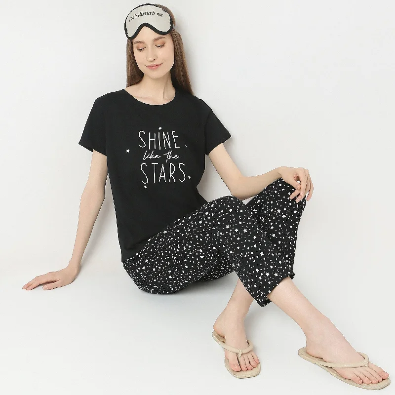 Your Favorite Sale is Back!Regular Fit Printed Lounge T-Shirt