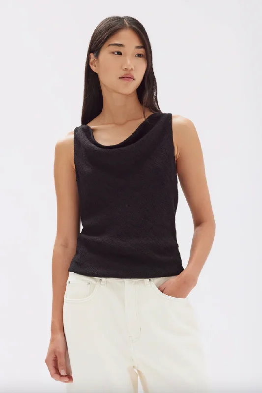 Save Money, Shop Happy!Reign Textured Top - Black