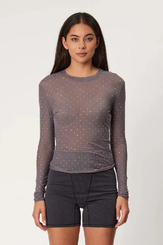 Get More, Spend Less – Shop Now!Remain - Cleo Top, Smoke