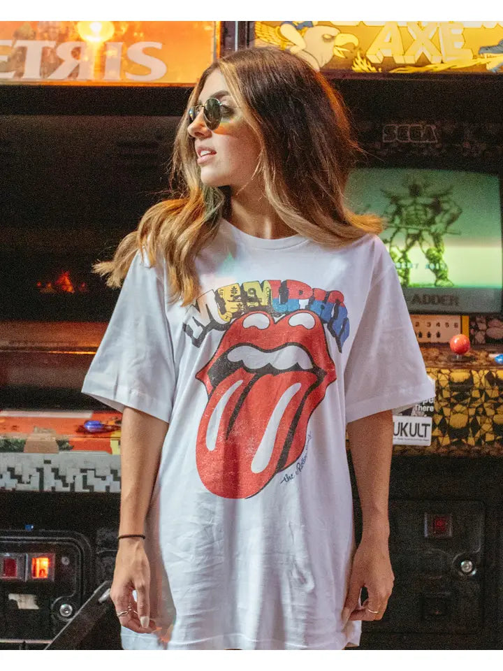 Your Wallet Will Thank You!Rolling Stones Memphis Flag Rocker White Tee