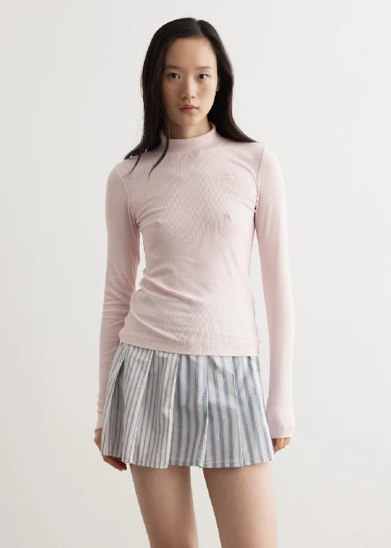 Shop Today, Save Tomorrow!Soft Cotton Rib Long Sleeve T-Shirt