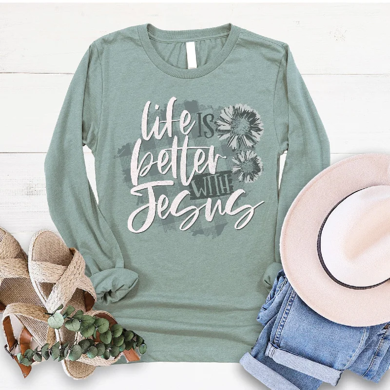 Find the Best Deals Here!With Jesus Long Sleeve