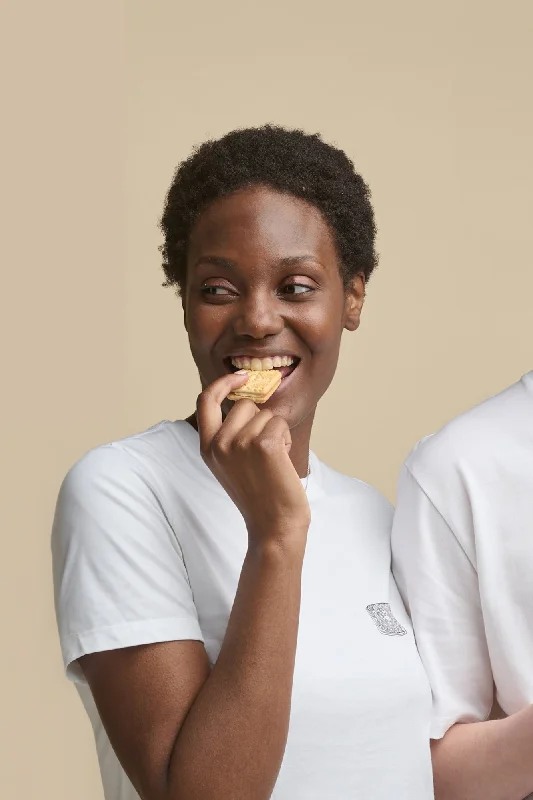 The Best Offers Are Here!Women's Short Sleeve Graphic T Shirt - Custard Cream