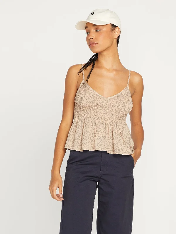 Don’t Wait – Shop Today!Cha Cha Ching Cami Tank - Taupe