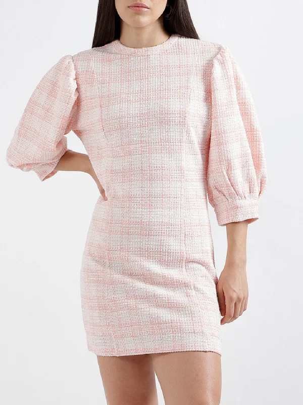 Best Price of the Season!Elle Women Solid 3/4 Sleeves Round Neck Dress
