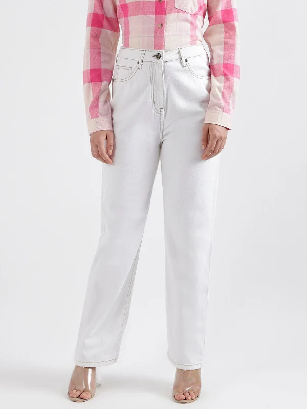 Score Huge Discounts Today!Elle Women Solid Straight Fit Jeans