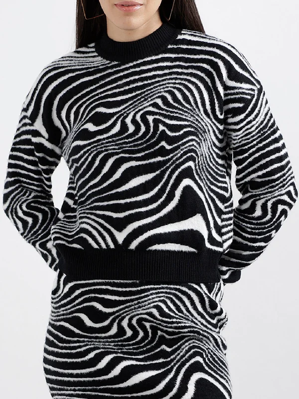 Shop Smart, Save Big!Elle Women Printed Full Sleeves Round Neck Sweater