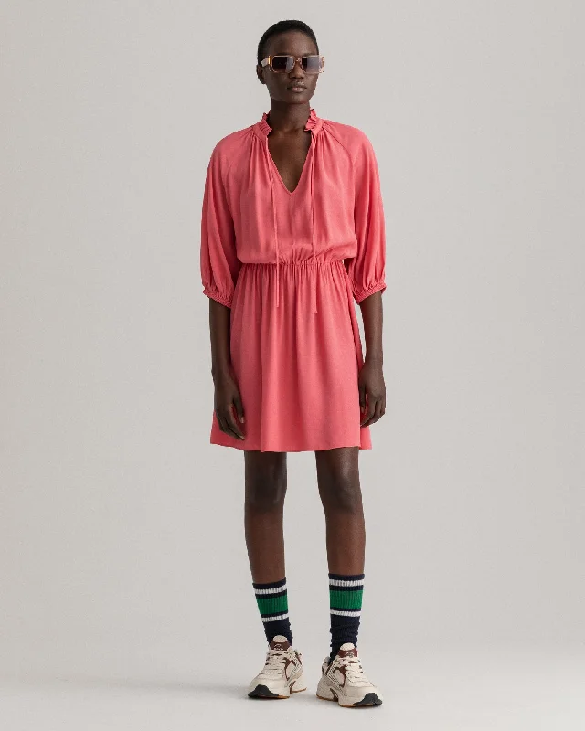 Savings You Can’t Ignore!Gant Pink Solid A-Line Dress