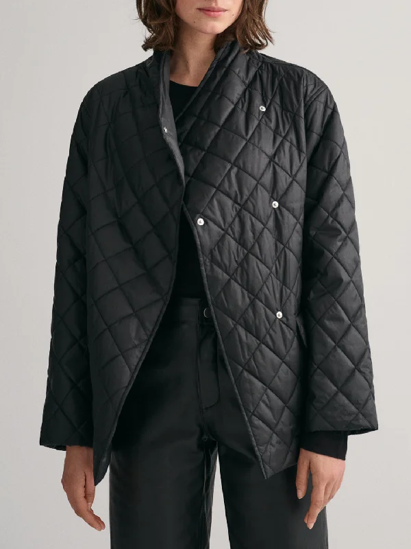 Your Favorite Items on Sale Now!Gant Women Black Solid Collar Jacket