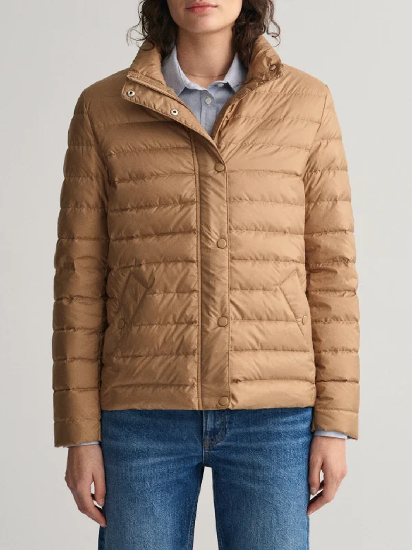 One Click Away from Big Savings!Gant Women Khaki Solid Collar Jacket