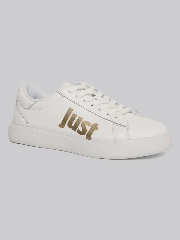 Special Discounts Inside!Just Cavalli Women White Sneakers