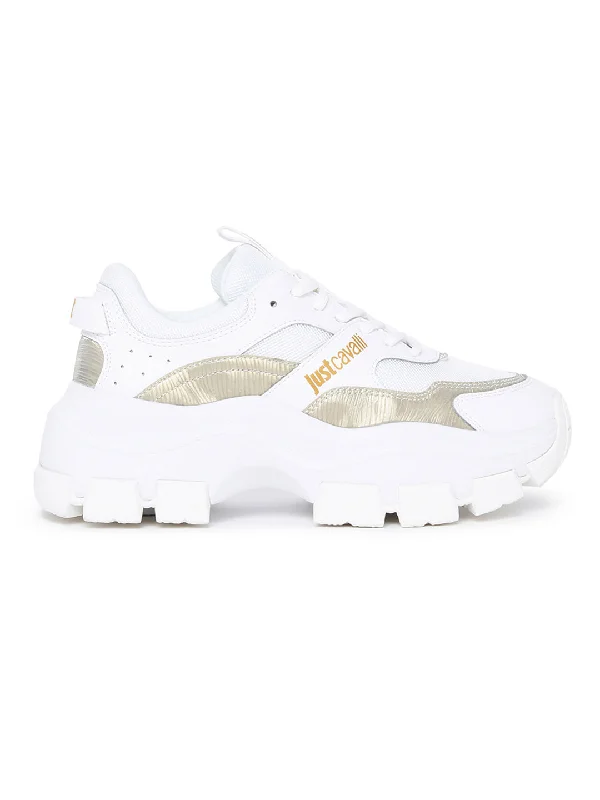 Mega Sale Happening Now!Just Cavalli Women White Sneakers