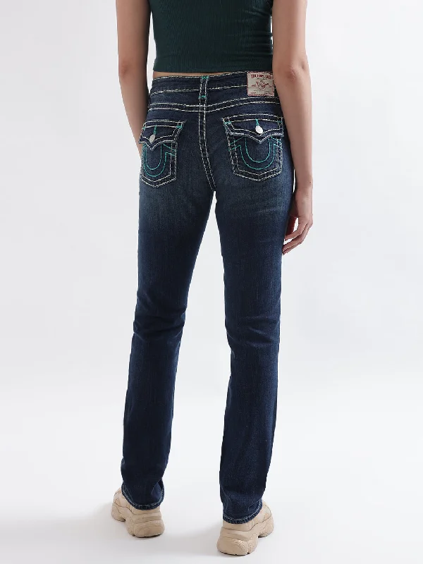 Get Ready to Save!True Religion Womens Super T Billie Straight Fit Blue Mid Rise Jeans Get Ready to Save!True Religion Womens Super T Billie Straight Fit Blue Mid Rise Jeans