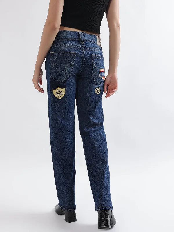 Huge Savings – Act Now!True Religion Womens SN Ricky Relax Straight Fit Blue Mid Rise Jeans Huge Savings – Act Now!True Religion Womens SN Ricky Relax Straight Fit Blue Mid Rise Jeans